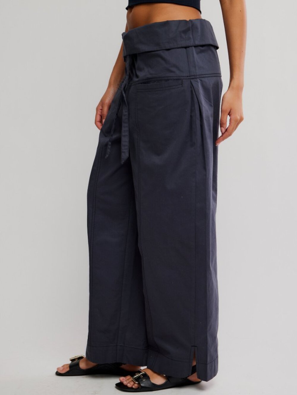 FREE PEOPLE Fisherman Pants / Washed Black - Picture 7 of 11